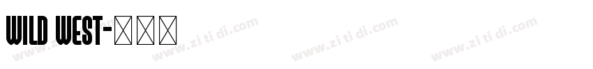 Wild West字体转换